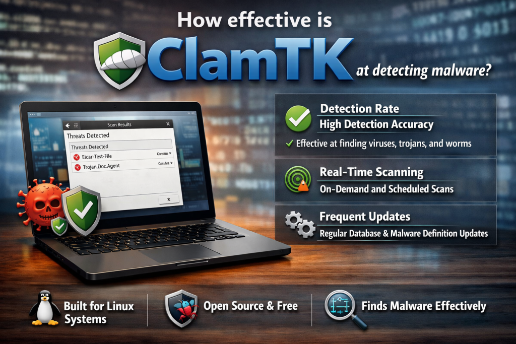 How effective is ClamTK at detecting malware
