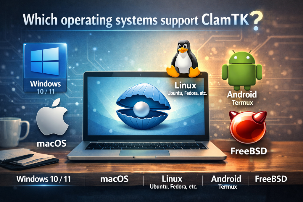 Which operating systems support ClamTK